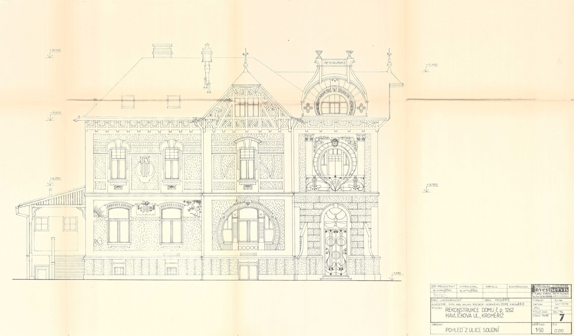 Secesní dům, Havlíčkova ul. č. 1262, Kroměříž